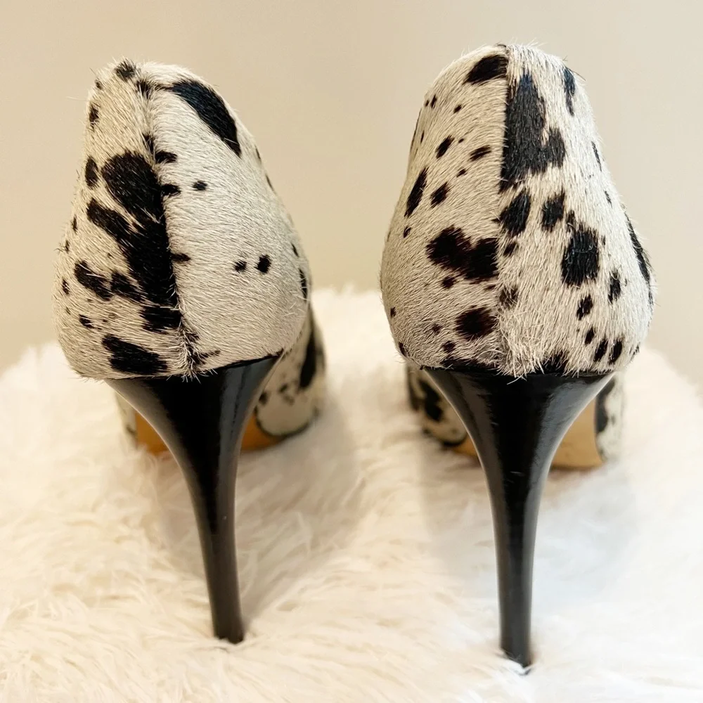 IRO Milos Calf Hair Animal Print Pumps Size 38